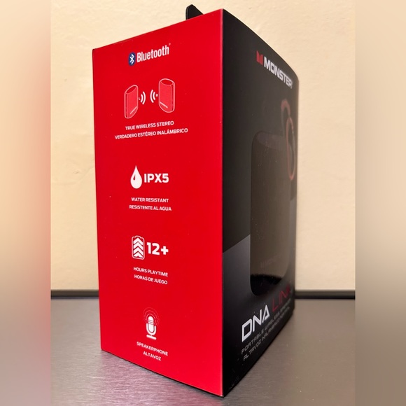 🆕 MONSTER DNA LINK PORTABLE WIRELESS BLUETOOTH SPEAKER - Picture 3 of 16